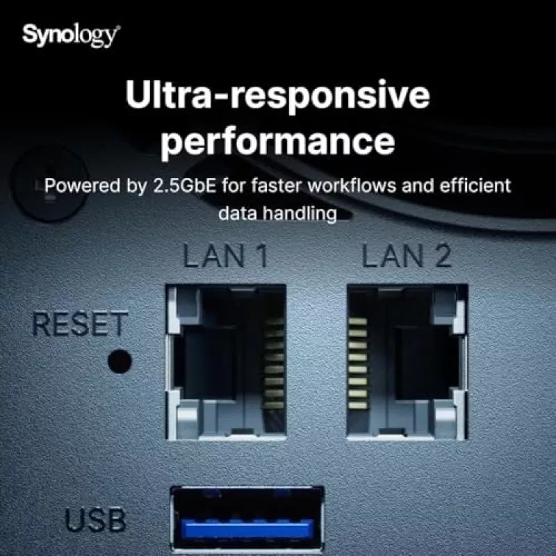 Synology DiskStation DS925+ NAS/Storage-Server Ryzen Embedded V1500B 4 GB DDR4 0 TB Μαύρο