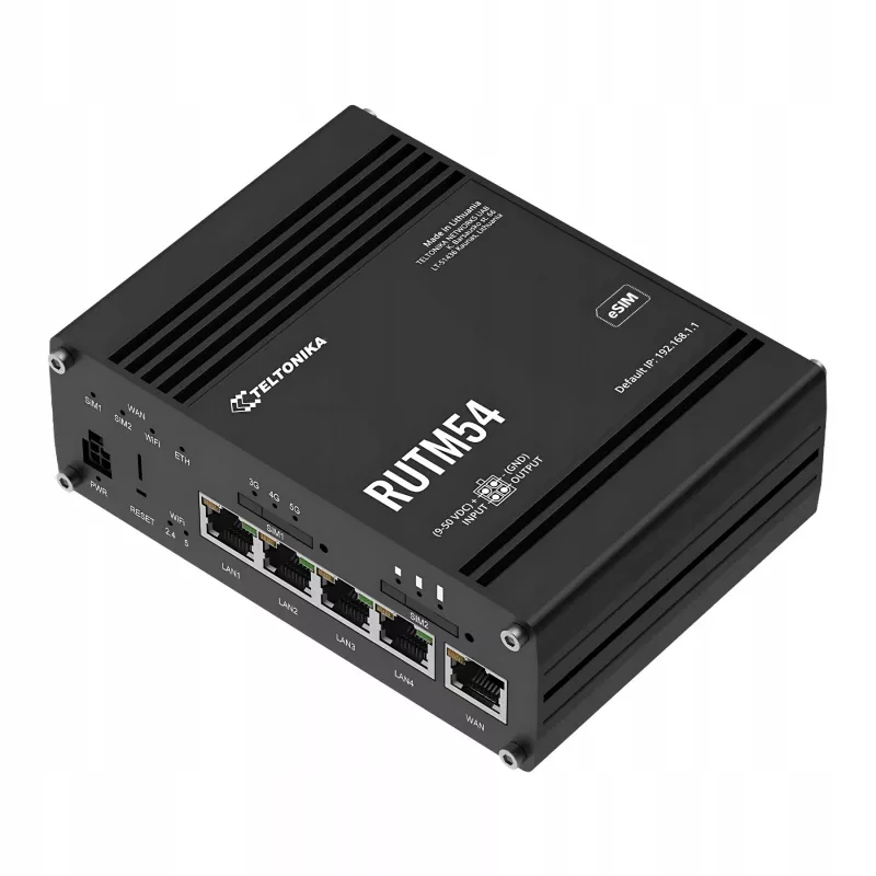 5G Router TELTONIKA RUTM54 με modem Telit και υποστήριξη Dual-SIM