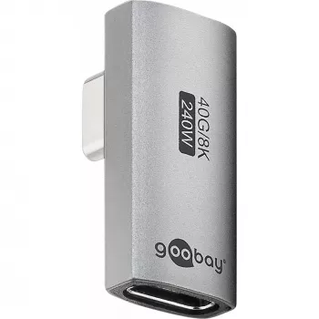 Goobay 74443 προσαρμογέας USB-C™ κάθετος 90° περιστρεφόμενος, USB4™ | Goobay