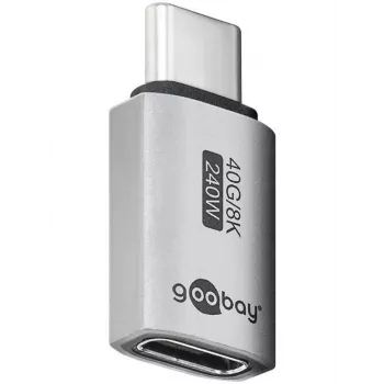 Goobay προσαρμογέας USB-C straight USB4 - βύσμα αρσενικό > υποδοχή θηλυκή (74447)