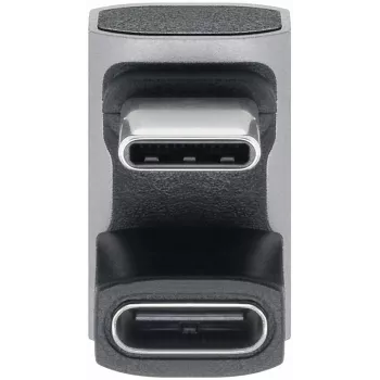 Goobay προσαρμογέας USB-C 180° σχήματος U USB4 - βύσμα αρσενικό σε υποδοχή θηλυκή (74445)