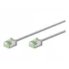Goobay Ultra-Flexibles CAT 8.1 Patchkabel schlank U/FTP Γκρι - extra κοντό βύσμα 99,9 % (74343)