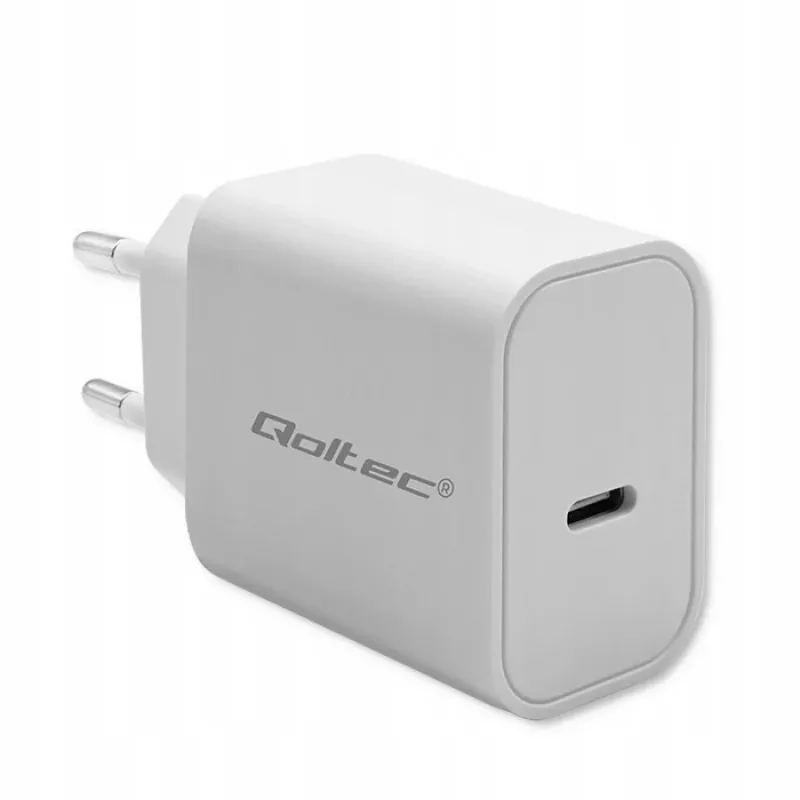 QOLTEC Super Quick Φορτιστής PD 20W USB-C (5V/12V) – Φορητός ταχυφορτιστής