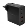 Qoltec GaN POWER PRO Φορτιστής | 2xUSB-C | 2xUSB | 130W | 5-20V | 1.5-5A | XP | μαύρο