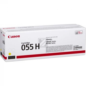 Κασέτα τόνερ Canon CRG-055HY 5,9K Σελίδες Κίτρινο