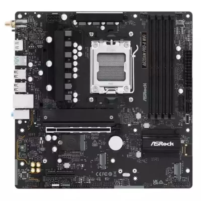 Μητρική πλακέτα ASRock A620AM PRO-A AM5, AMD A620, micro-ATX, 4×DDR5, 3×M.2, 2×SATA, 2,5 GbE, HDMI