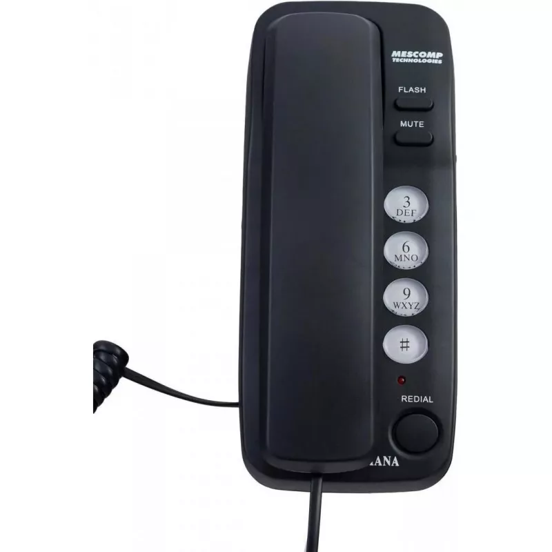 Σταθερό Τηλέφωνο Mescomp Technologies Mesmed Mescomp MT 518 Diana Μαύρο, Τηλέφωνο, Μαύρο