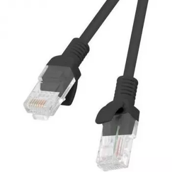 Καλώδιο δικτύου LANBERG PCU5-20CC-0150-BK RJ45 Cat.5e 1,5 m Μαύρο συσκευασία 10 τεμ.