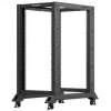 Lanberg Open Rack 22U Μαύρο (22HE, 19-ιντσών rack), Server rack, Μαύρο