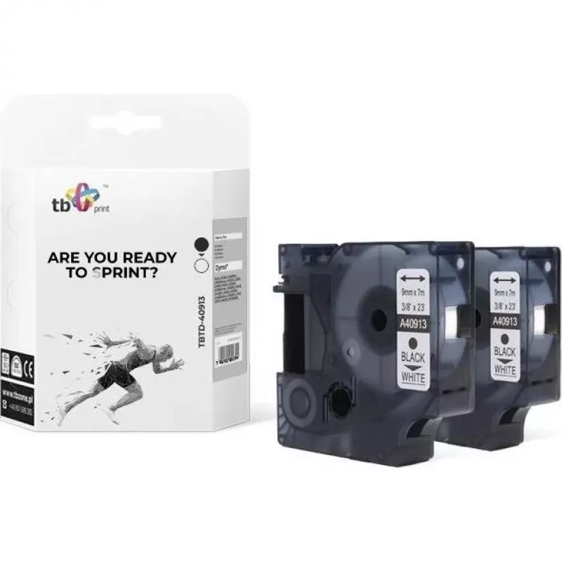 Print, Marking Tape, Label TBP TBTD-40913. (1cm, Λευκό)