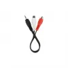 Καλώδιο ήχου jack (3,5 mm) σε 2 RCA GEMBIRD CCA-406 20 cm Μαύρο