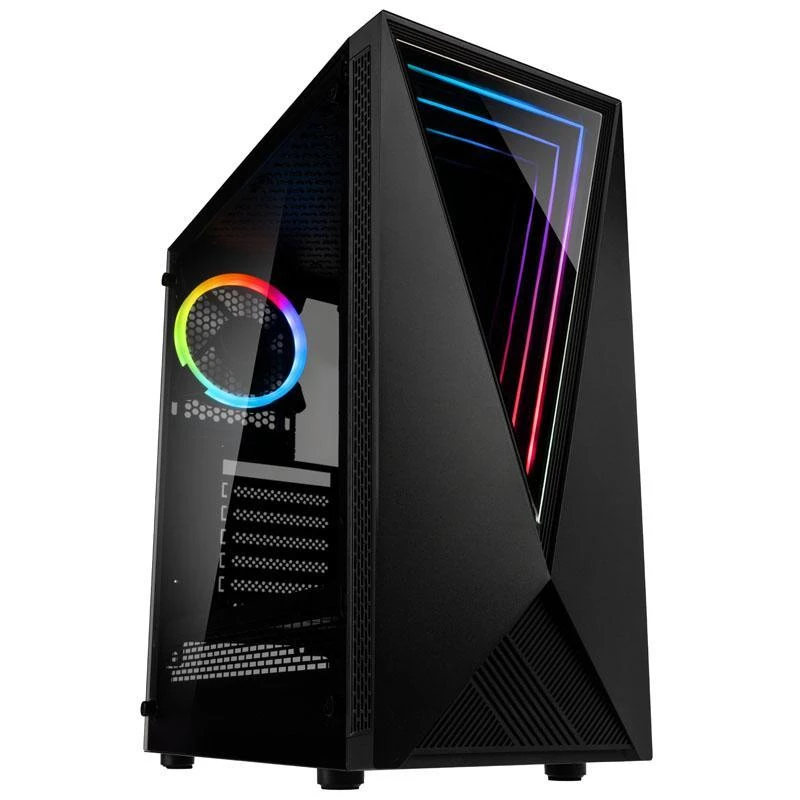 Kolink VOID RGB Κουτί Tower Μαύρο LED ανεμιστήρες Παράθυρο Φίλτρα σκόνης PC E