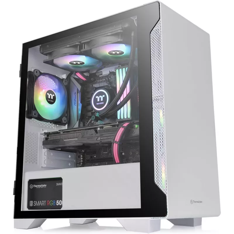 Κουτί PC Thermaltake S100 Tempered Glass Snow Edition Micro Tower Λευκό