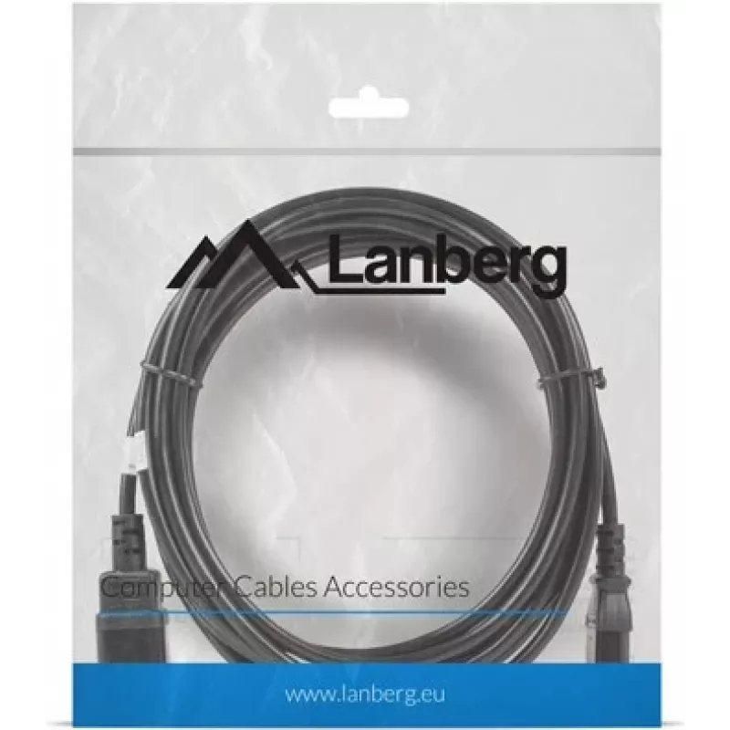 Lanberg C13-C14 VDE, 5m Καλώδιο διανομής ρεύματος (ca-c13e-11cc-0050-bk)