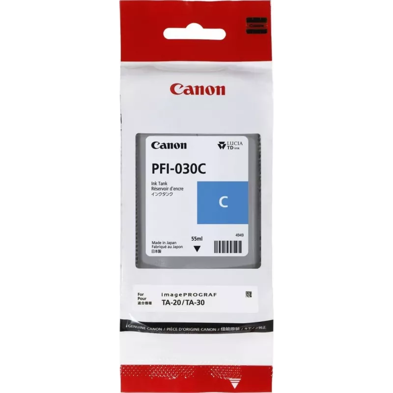 Μελάνι Canon PFI-030C 1 τεμ. Γνήσιο Κυανό