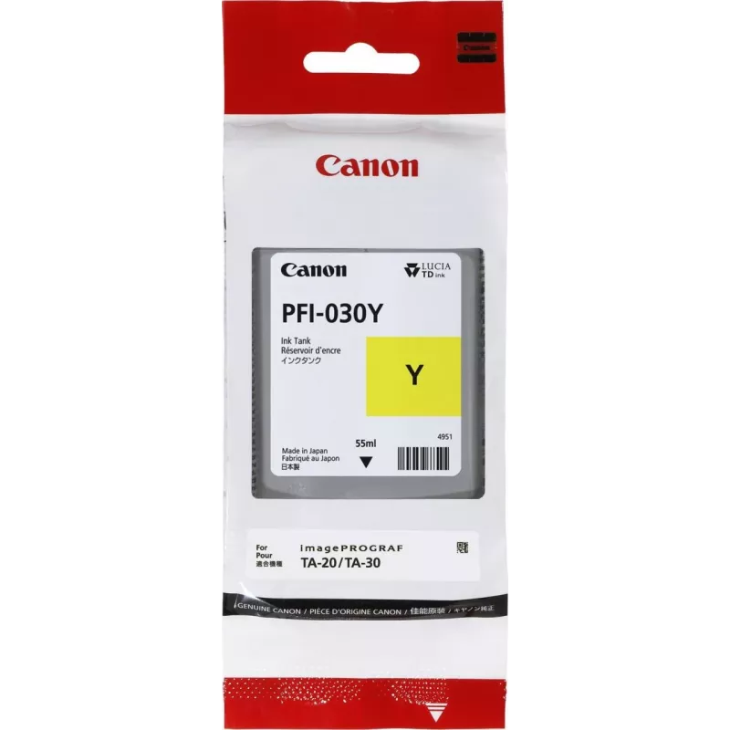 Μελάνι Canon PFI-030Y 1 τεμ. Γνήσιο Κίτρινο