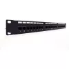 Digitus Professional DN-91624U patch panel 19 ιντσών, 24x RJ45, Cat 6, χωρίς θωράκιση, LSA, 1U, μαύρο