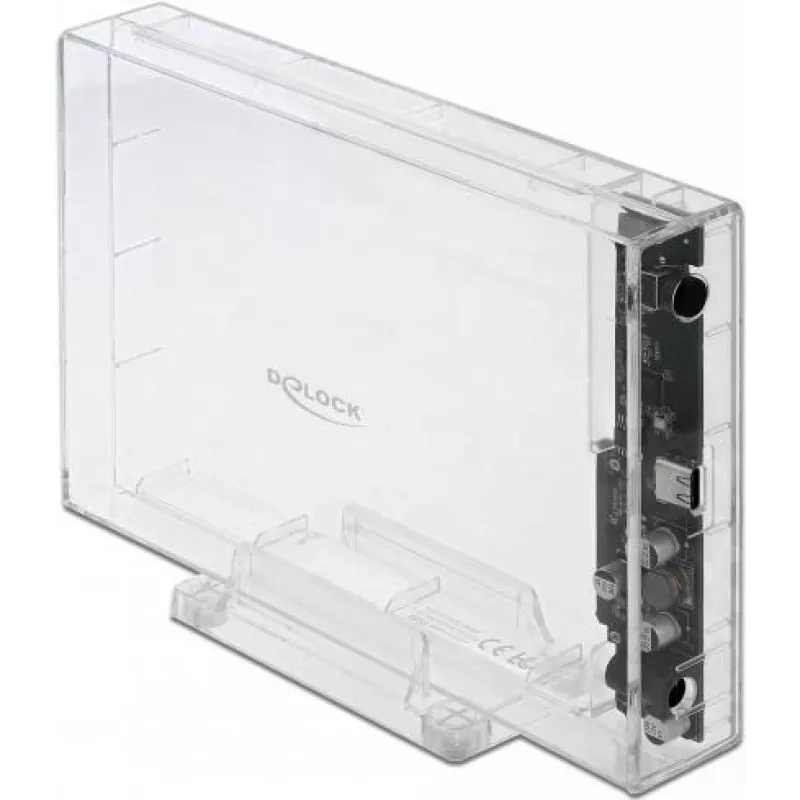 Θήκη HDD/SSD DeLOCK 42623 διαφανές 2.5/3.5 ίντσες