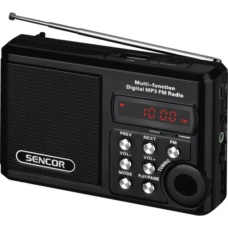 Φορητό ραδιόφωνο SRD 215 B MP3, USB, SD