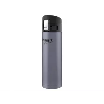 Θερμός LAMART LT4044 0,42 L Ανοξείδωτο διπλών τοιχωμάτων με κενό αέρος, καπάκι με κουμπί, Ø 6,4 cm