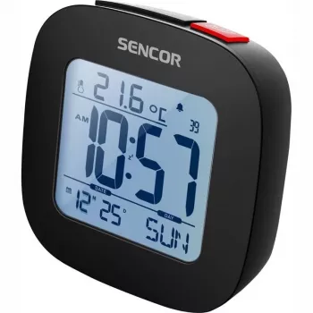Sencor SDC 1200 B Ρολόι με Ξυπνητήρι, Μαύρο