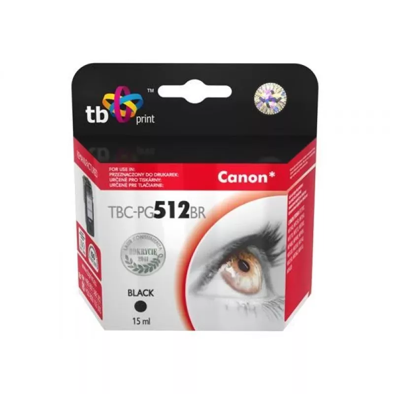 Μελάνι για Canon MP 480 Μαύρο ανακατασκευασμένο TBC-PG512BR