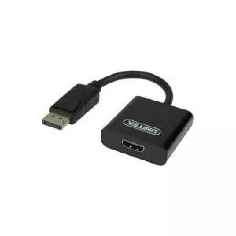 Unitek Y-5118DA αντάπτορας DisplayPort σε HDMI αρσενικό/θηλυκό, 0,1 m, Full HD 1920x1200, μαύρος