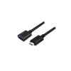 UNITEK Y-C476BK Καλώδιο USB USB 3.2 Gen 1 (3.1 Gen 1) 0,2 m USB C USB A Μαύρο