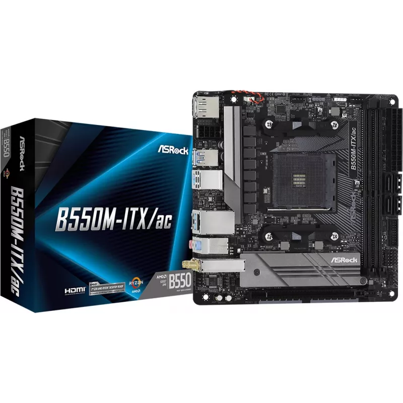 Μητρική ASRock B550M-ITX/ac AMD B550 Socket AM4 Mini ITX
