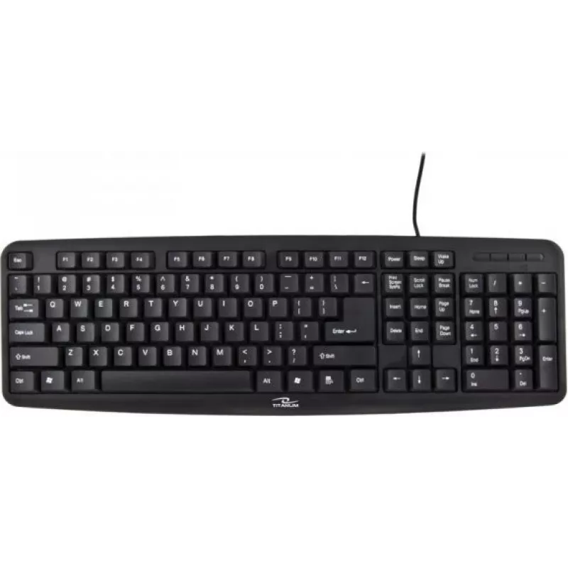 Titanum Tk102 Πληκτρολόγιο PS/2 μαύρο US Qwerty