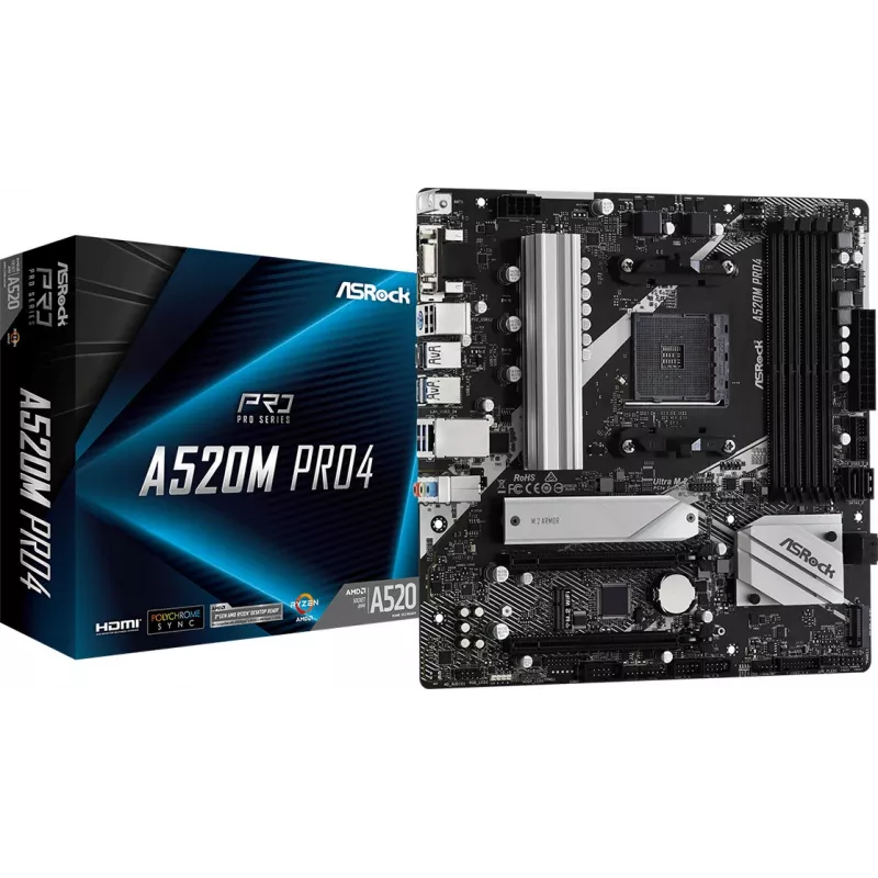Μητρική ASRock A520M PRO4 Socket AM4 micro ATX