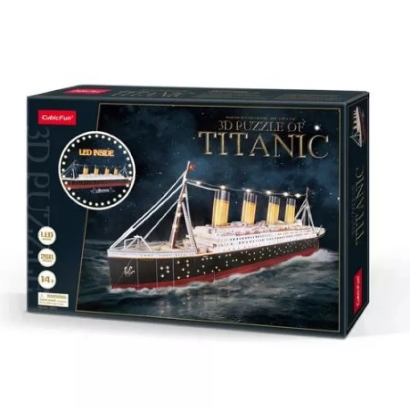 3D Παζλ CubicFun Titanic LED