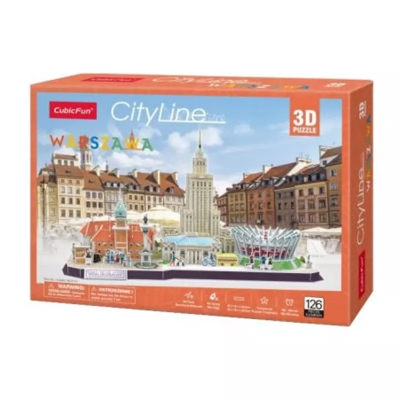 3D Puzzle - Cityline Βαρσοβία