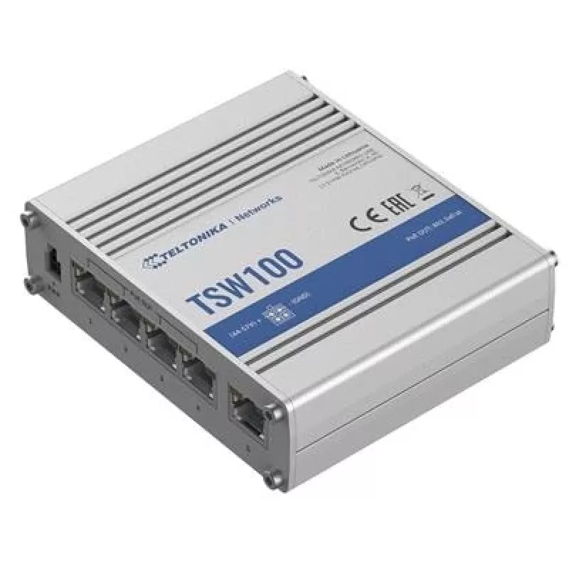Teltonika TSW100 βιομηχανικό μη διαχειριζόμενο switch PoE