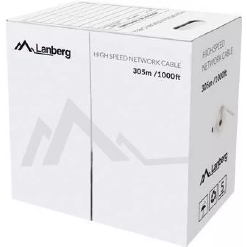 Καλώδιο δικτύου Lanberg LCU5-12CU-0305-B U/UTP Cat5e 305 m μπλε
