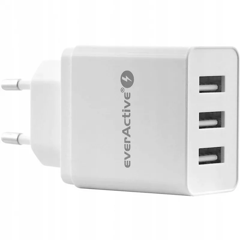 Everactive ΦΟΡΤΙΣΤΗΣ ΤΗΛΕΦΩΝΟΥ 3X USB 3, 4A ΛΕΥΚΟ