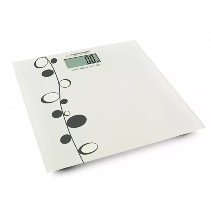 Ζυγαριά σώματος Esperanza Zumba EBS005 - ηλεκτρονική, 180 kg, λευκό γυαλί