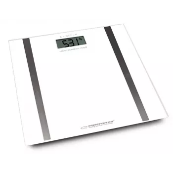 Ζυγαριά μπάνιου Esperanza Samba EBS018W – ηλεκτρονική, 180 kg, λευκή