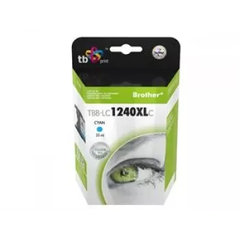 Μελανοταινία TB συμβατή με Brother LC1240C 100% νέα