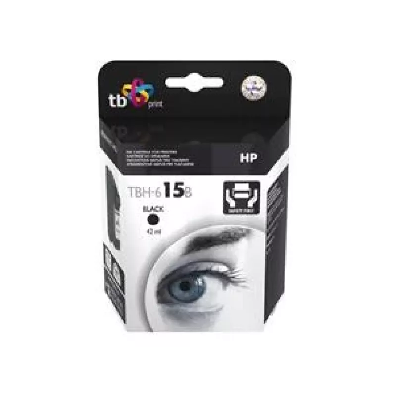 Μελάνι TBH-615B (HP No. 15-C6615DE) μαύρο ανακατασκευασμένο