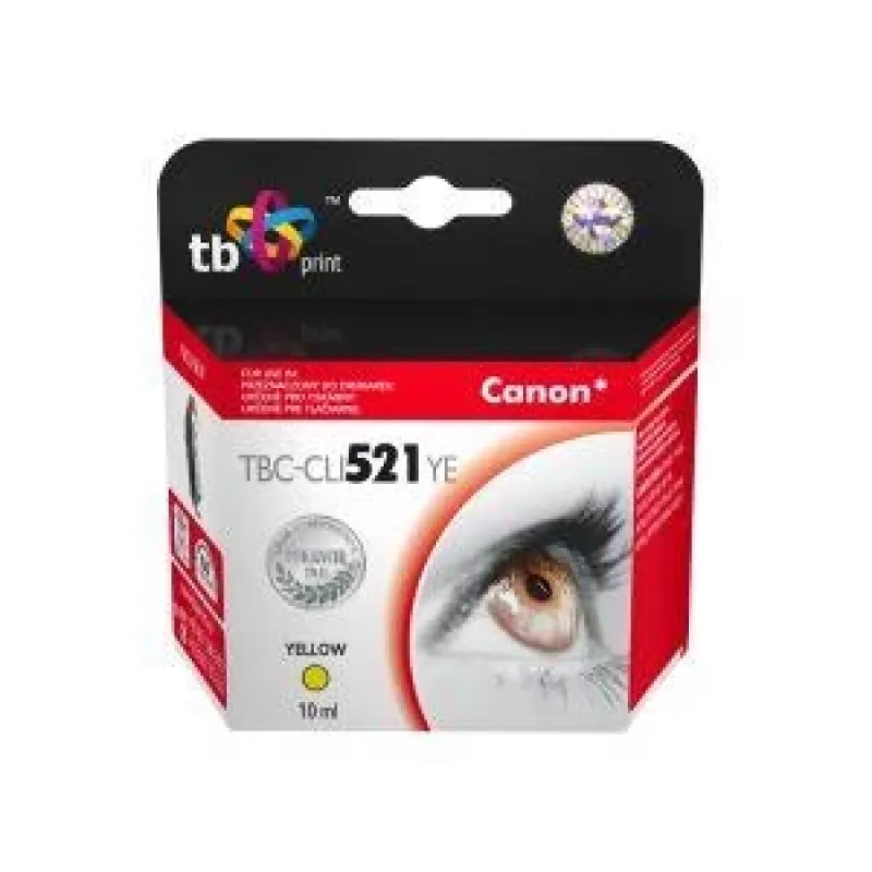 Μελάνι TB συμβατό S Canon CLI-521Y 100% νέο