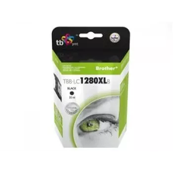 Μελανοταινία TB Συμβατή S Brother LC 1280XLBK 100%N