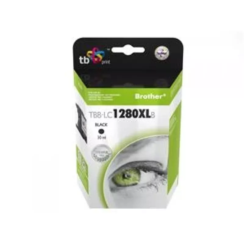 Μελανοταινία TB Συμβατή S Brother LC 1280XLBK 100%N