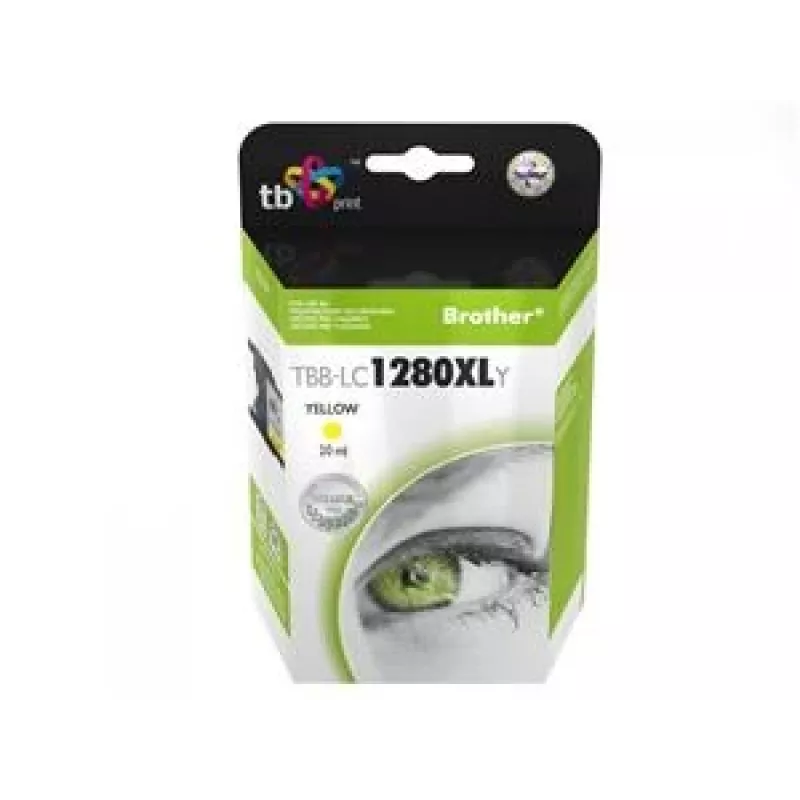 Μελανοταινία TB Συμβ. S Brother LC1280XLY 100% N