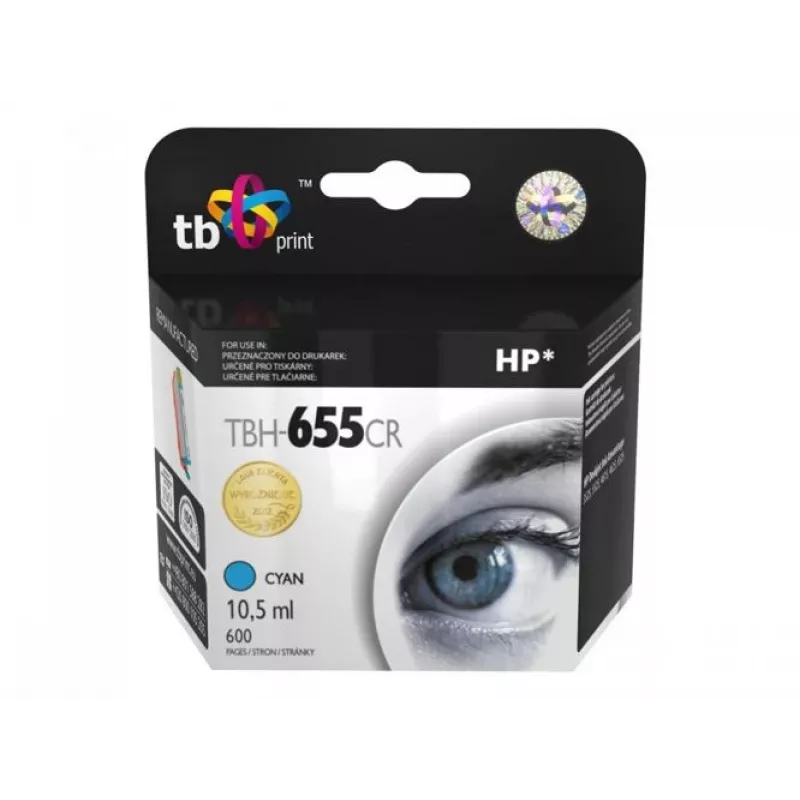 Μελανοδοχείο TB Συμβατό με HP 655, Κυανό, Ref.