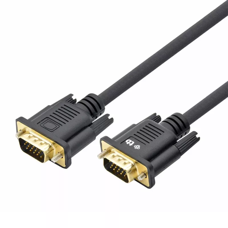 Καλώδιο TB VGA 15M-15M 1,8 m μαύρο-χρυσό (AKTBXVGAMMG180B)