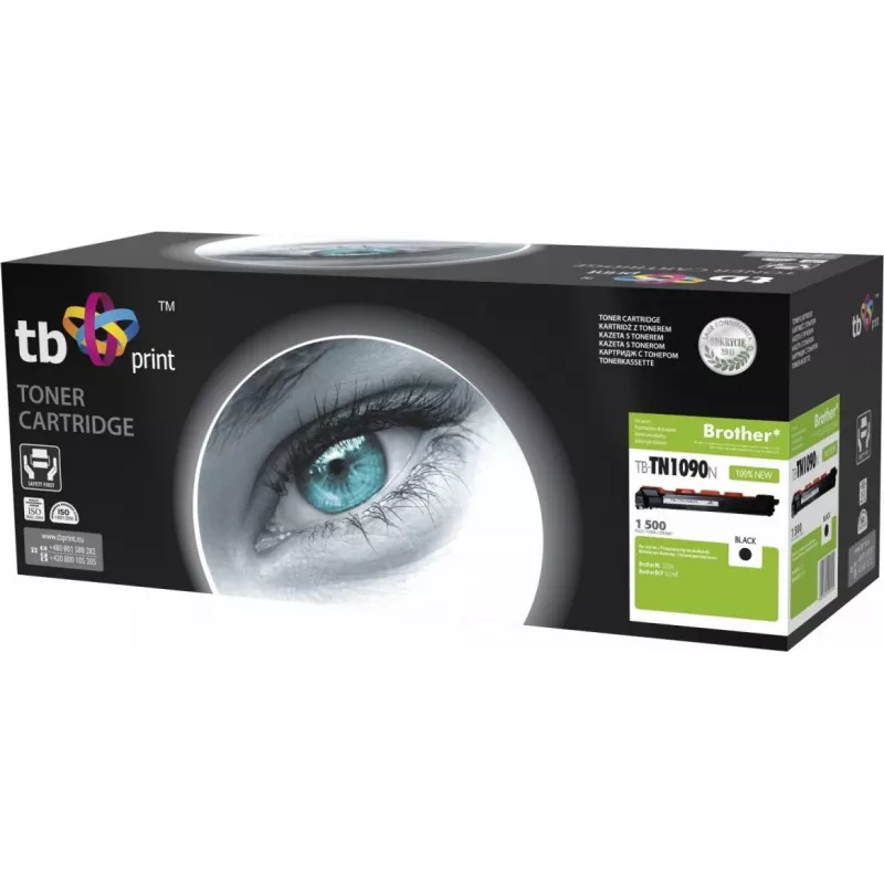 Τόνερ TB TB-TN1090N συμβατό με Brother TN1090, 1500 σελίδες, μαύρο, καινούργιο
