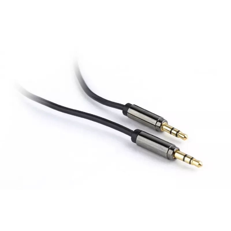 Gembird CCAP-444-1M Καλώδιο ήχου 3,5mm μαύρο (CCAP-444-1M)