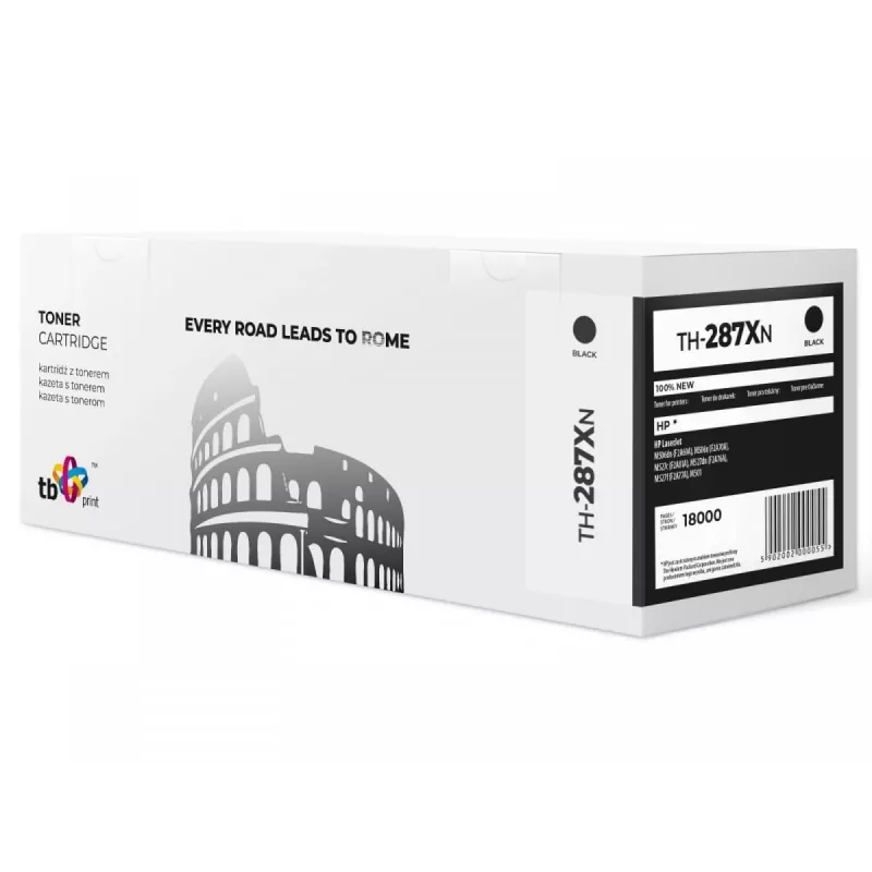 Τόνερ TB συμβατό με HP CF287X, Μαύρο, 18000, Νέο
