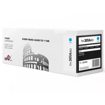 TB Print TH-301ARO ανακατασκευασμένο toner για HP CF301A (827A) Color LaserJet M880, 32000 σελίδες, κυανό